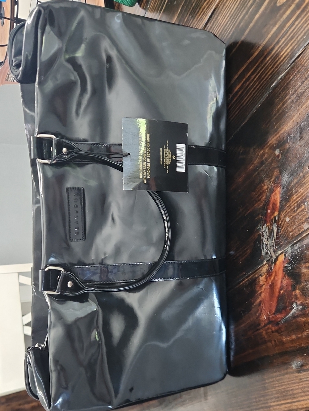 Brand New Sean John Black Travel Duffel Bag